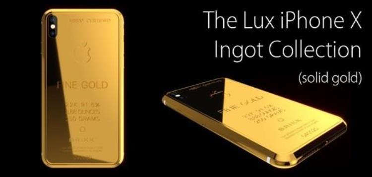 苹果镶钻镀金iPhone Xs「512GB/457万镀金版苹果iPhoneX来袭」