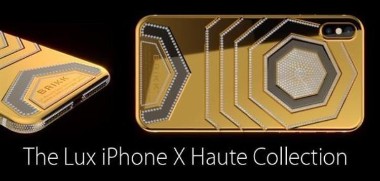 苹果镶钻镀金iPhone Xs「512GB/457万镀金版苹果iPhoneX来袭」