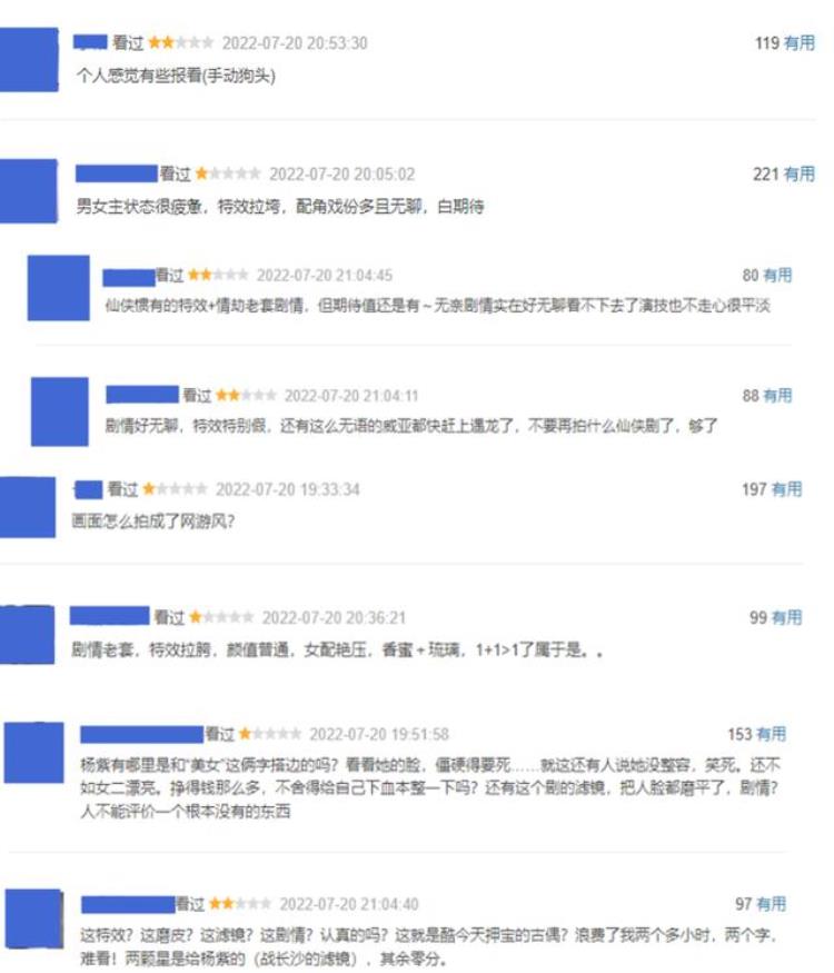 如何看待杨紫沉香如屑「好家伙杨紫沉香如屑因难看上热搜观众的差评理由出奇一致」