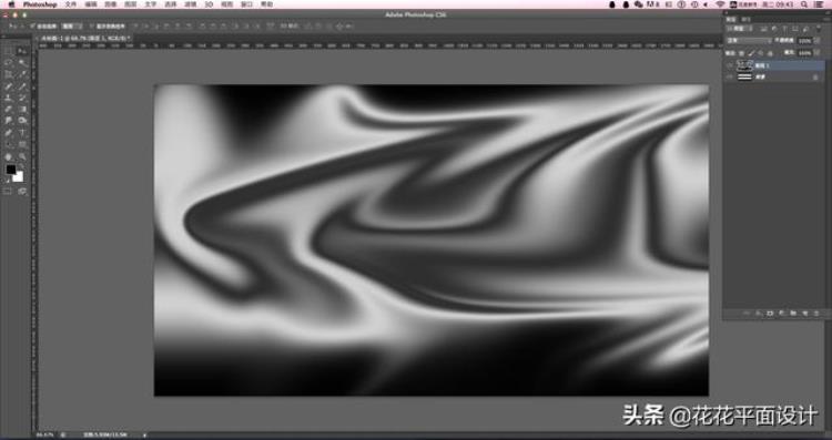 ps黑白渐变怎么做「PS实例教程简单几步制作高级的黑白液态渐变背景」