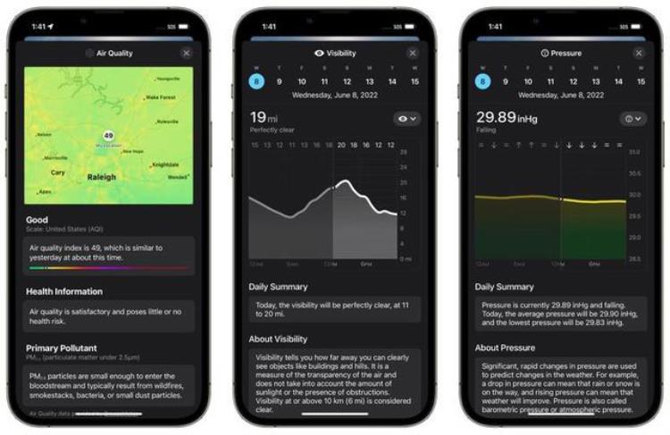 ios6 天气「苹果iOS16全新天气App体验」