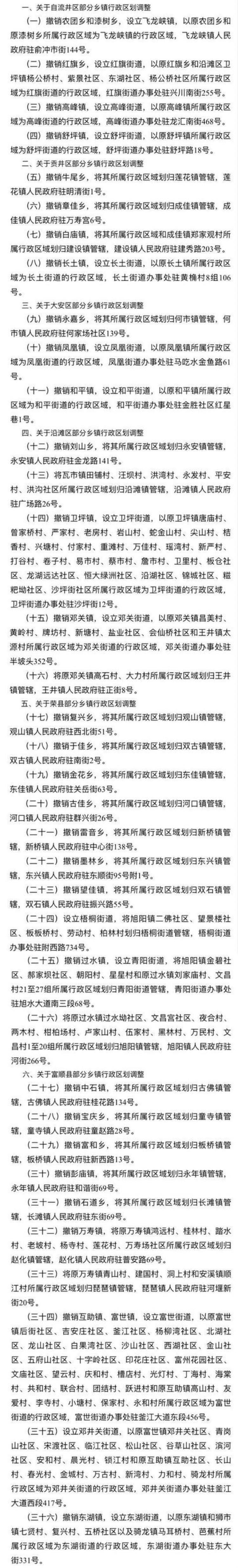 南充市乡镇行政区划调整「自贡遂宁南充部分乡镇行政区划调整有你的家乡吗」