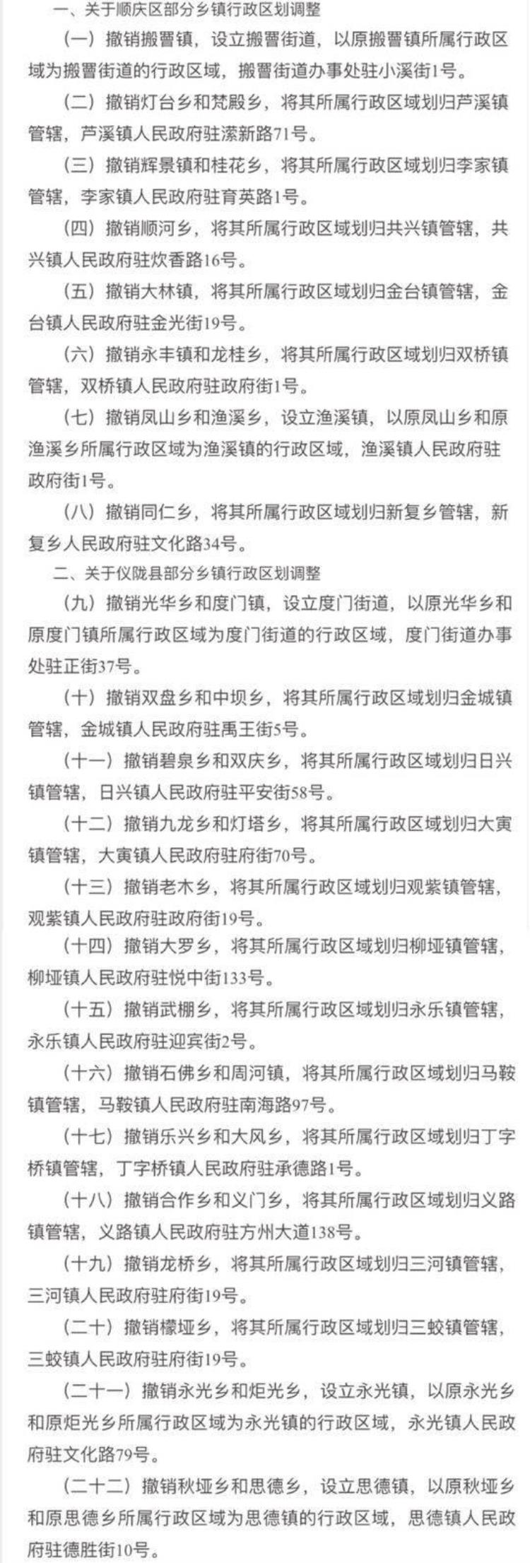 南充市乡镇行政区划调整「自贡遂宁南充部分乡镇行政区划调整有你的家乡吗」