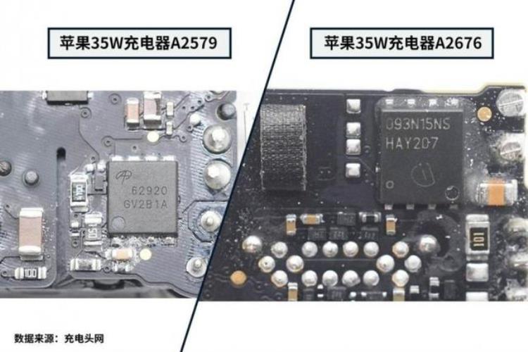 苹果充电器a2244和a1695「一文看懂苹果A2579A2676两款35W双C口充电器区别」