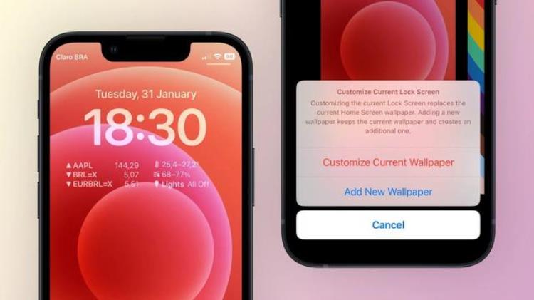 苹果iOS163允许iPhone用户在经典壁纸上自定义锁屏