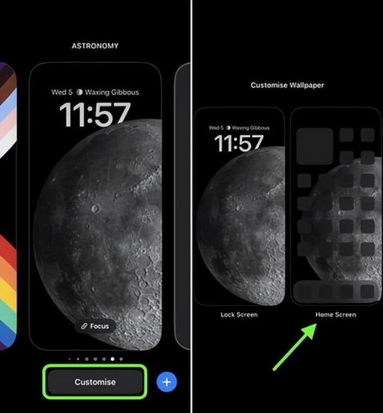 如何在iphone的锁定屏幕和主屏幕上设置不同的壁纸,如何锁定壁纸