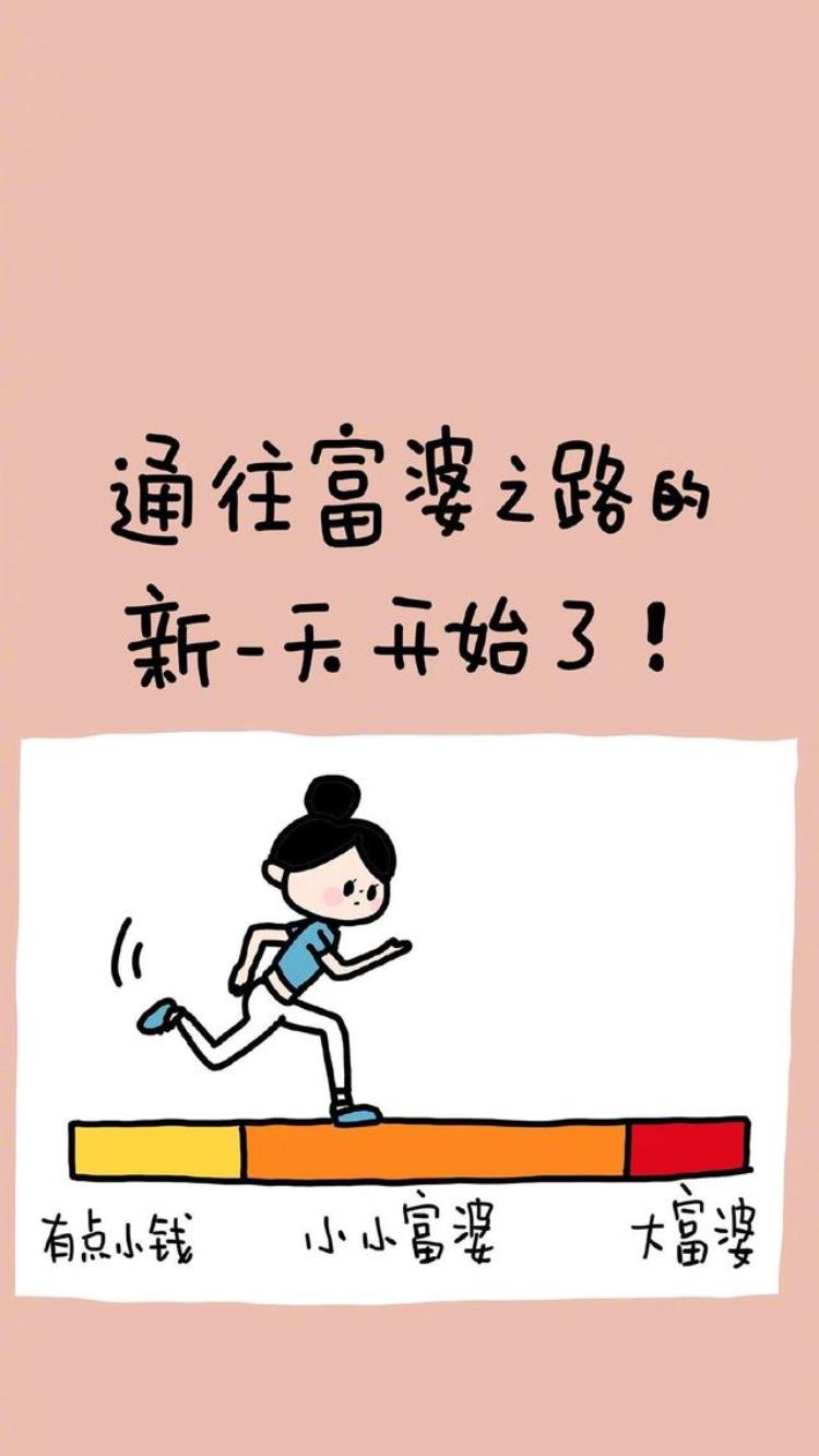 努力赚钱壁纸​​​​卡通壁纸插画壁纸