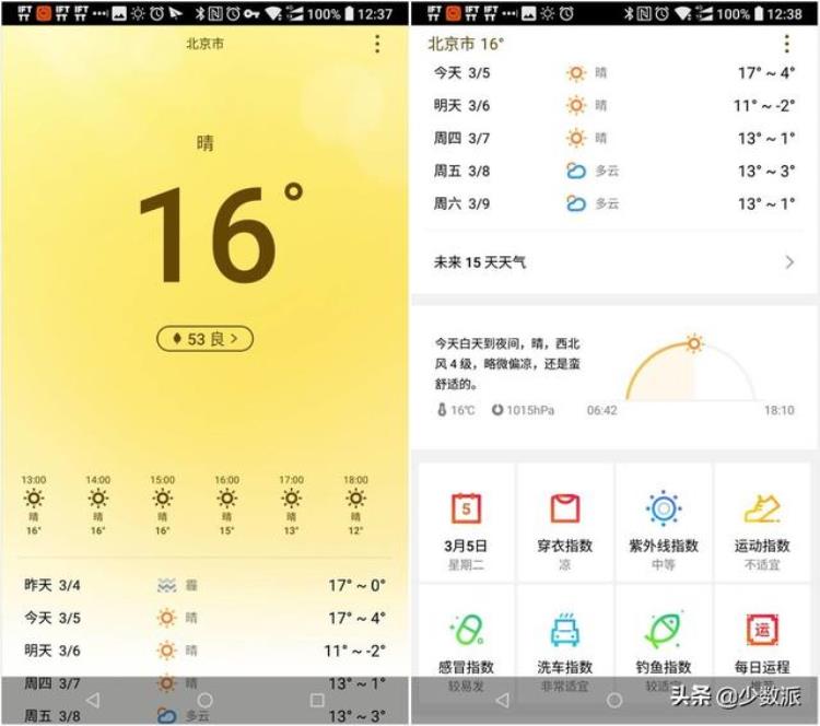 安卓手机天气软件哪个准确又少广告「在Android手机上看天气你有这些高颜值无广告的选择」