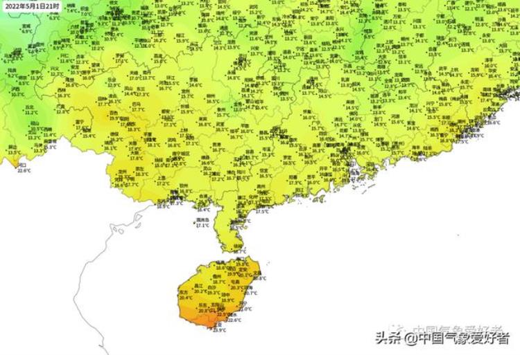 台风广东2021「台风胚胎加重寒气广东等地迎最冷五一华南局部或凉过东北」