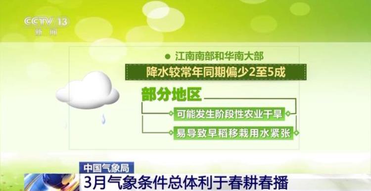 三月份气象「中国气象局3月气象条件总体利于春耕春播」