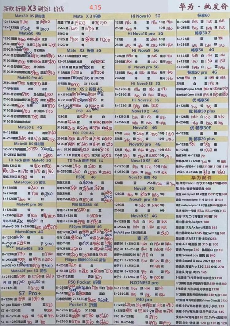 深圳华强北手机批发报价表,深圳华强北全新手机批发报价