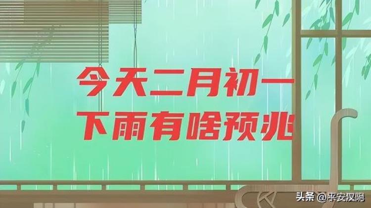 二月初一下雨有什么说法,天气要下雨了会有哪些现象