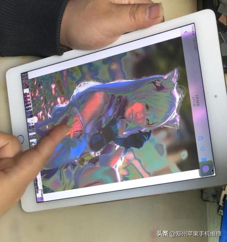 ipad2屏幕显示色彩失真,ipadair2屏幕显示偏色失灵