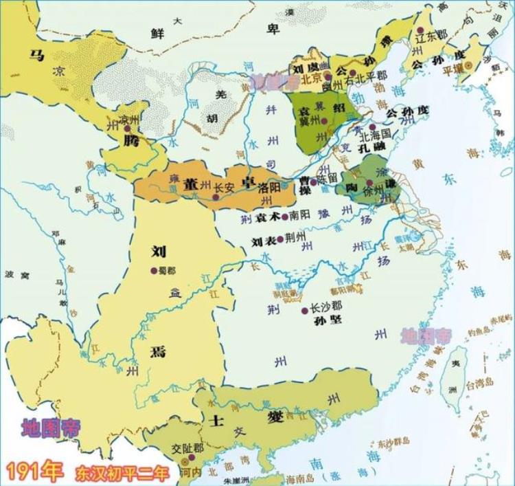 地图上的三国(15幅地图),三国各个州地图高清版大图