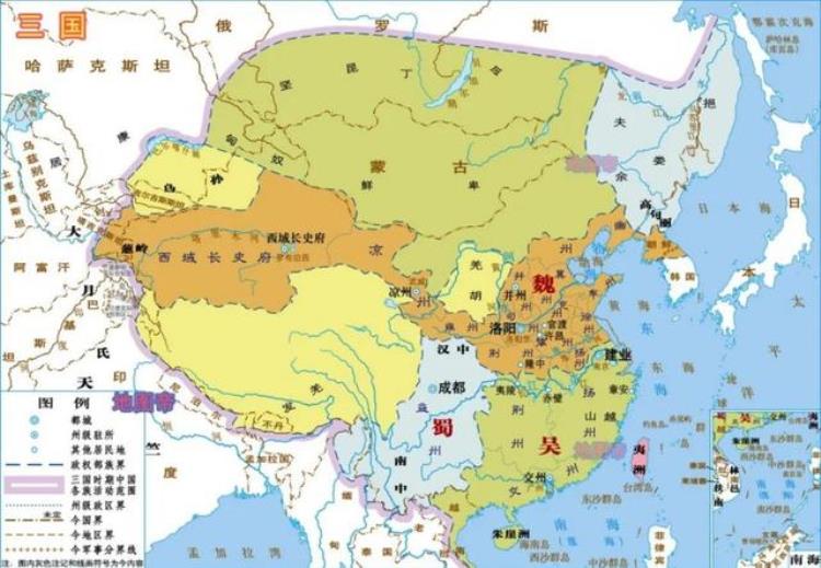 地图上的三国(15幅地图),三国各个州地图高清版大图