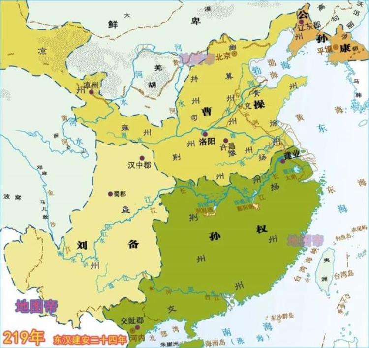 地图上的三国(15幅地图),三国各个州地图高清版大图