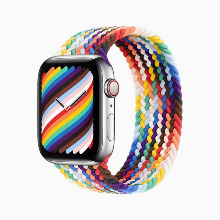 apple watch 新彩虹表盘,applewatch什么色比较好配表带