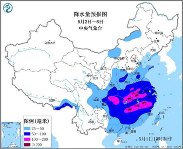 返程拥堵加剧华东华中将迎今年来最强降雨局地降水量或突破5月极值