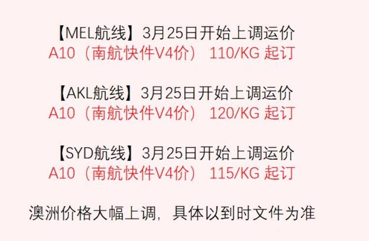 航空停运「停飞破产裁员空运费飙升至3位数国际快递增收旺季附加费」