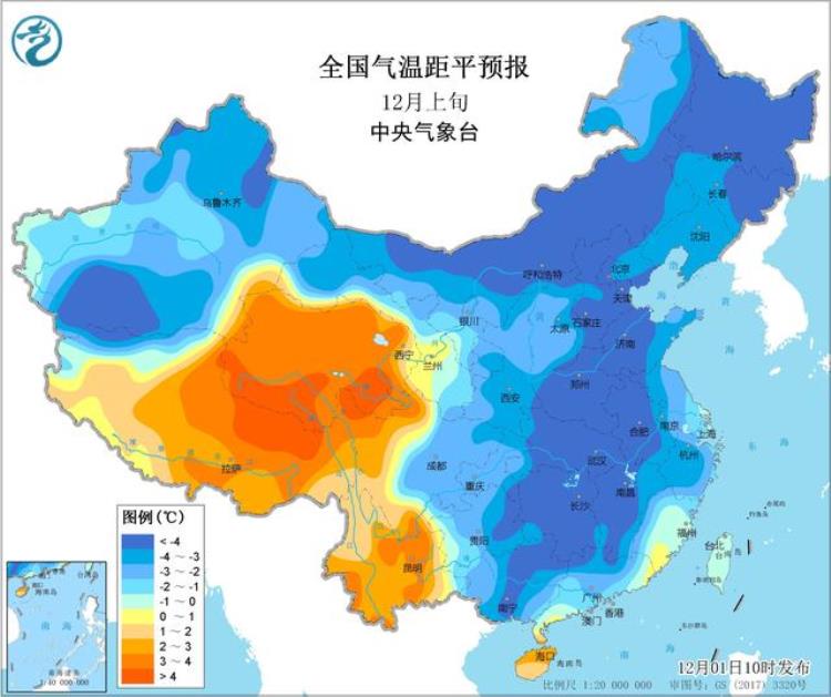 寒潮“发威” 12月cpi涨幅或转正「冷冬预警成真寒潮后12月上旬大范围仍偏冷分析冷暖波动大」