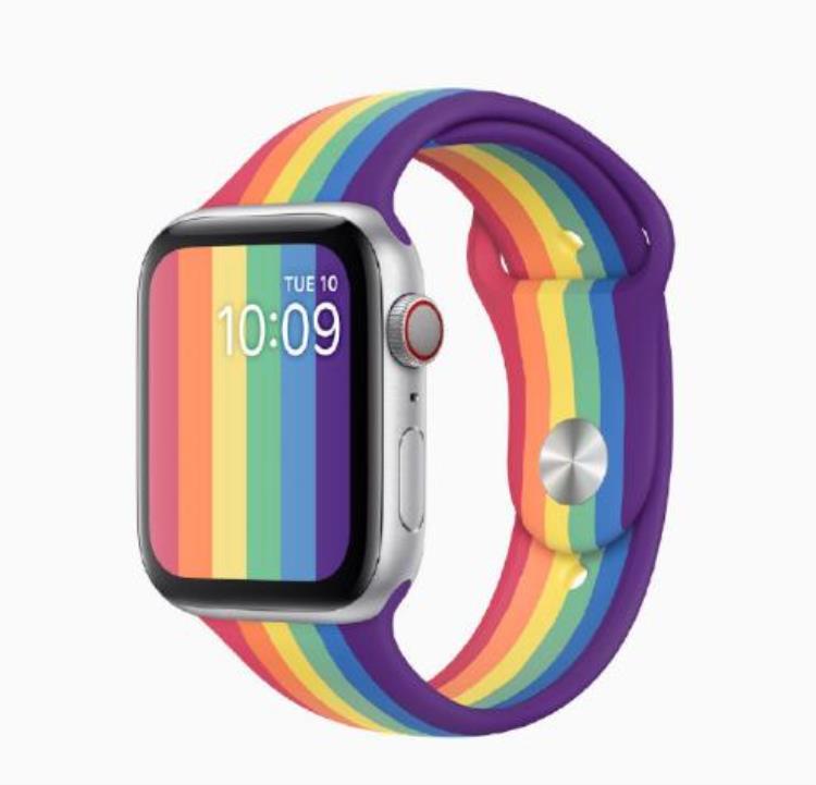 苹果发布两款全新AppleWatch彩虹版表带艺术美感十足