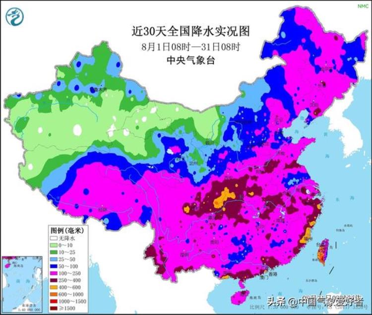 2021年8月份雨水多不多「数据确定8月全国总体多雨预报9月仍多重点在河南山东四川」