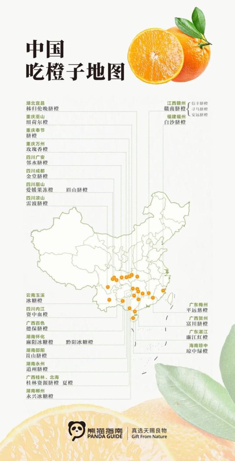 中国橙子的产地主要的哪里「中国吃橙子地图」