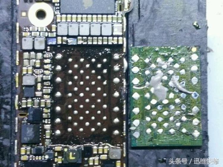 iphone5s硬盘虚焊修复「苹果5c硬盘焊接练手记录」