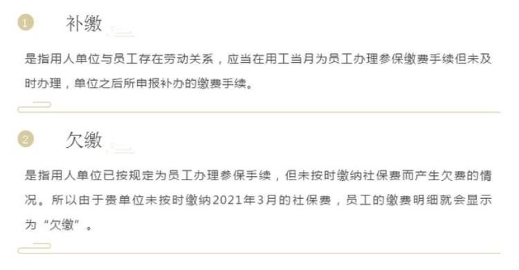 补交社保显示未缴费「解惑社保缴费情况显示欠缴补缴时怎么办」