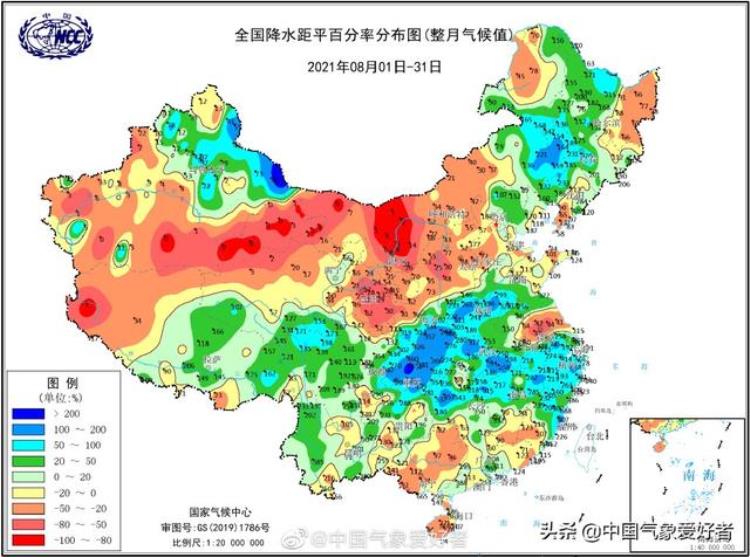 2021年8月份雨水多不多「数据确定8月全国总体多雨预报9月仍多重点在河南山东四川」