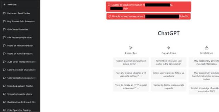 ChatGPT出现重大Bug7天还未完全修复