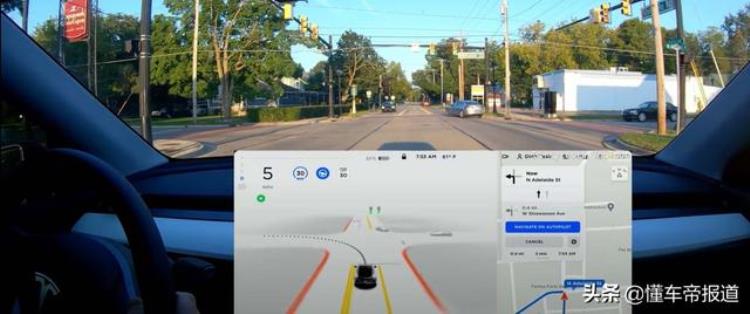 关注马斯克亲测特斯拉最新版FSDBeta105全程无人工接管