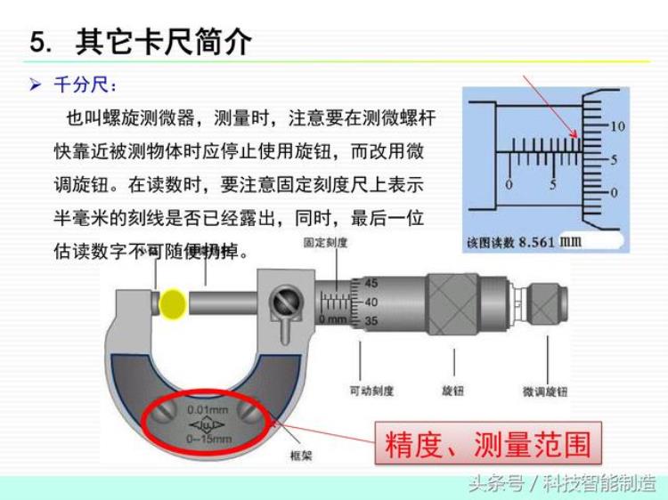 卡尺使用操作规范「企业内部培训测量基础知识卡尺的使用讲解卡尺的注意事项」