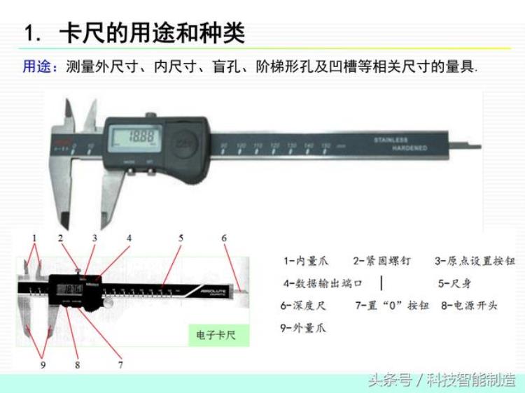 卡尺使用操作规范「企业内部培训测量基础知识卡尺的使用讲解卡尺的注意事项」