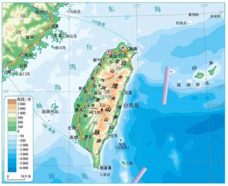 台湾冬夏季风风向,台湾地理常考点