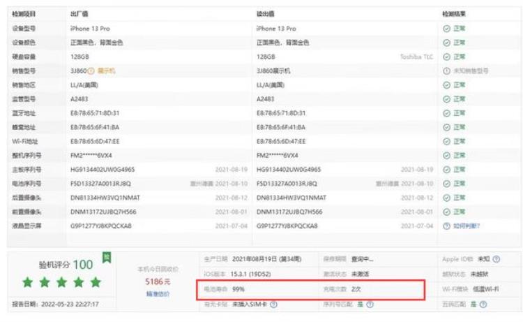 13pro电池显示「iPhone13Pro演示机跌破5000网友入手后却发现电池数据异常」