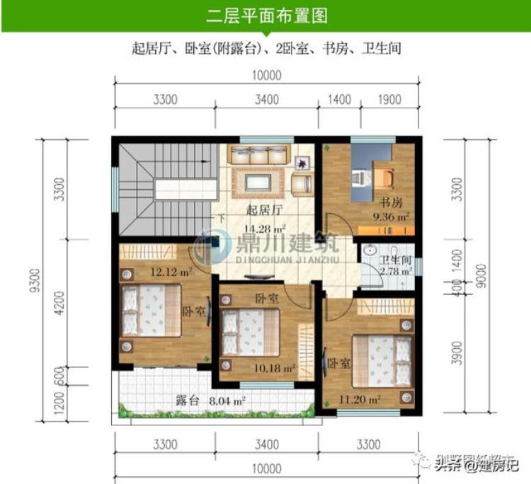 农村二层别墅每层多少米高「10×9米简约二层别墅美观大方造价亲民广东农村建房主体20万」