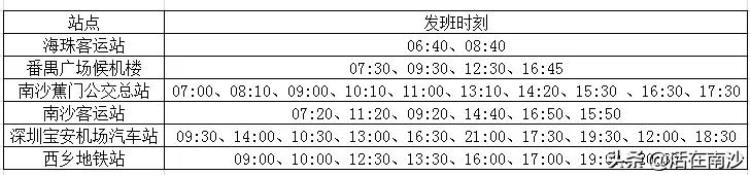 广州南沙到深圳汽车时刻表「一线多班广州南沙到深圳城际定制公交线路全新升级」