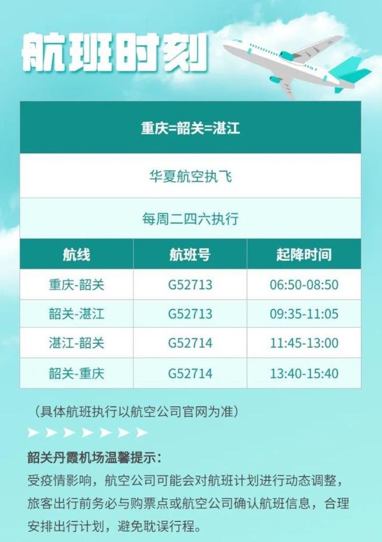 韶关丹霞机场成功试飞「最低票价仅350元起韶关丹霞机场新开重庆韶关湛江航线首航成功」