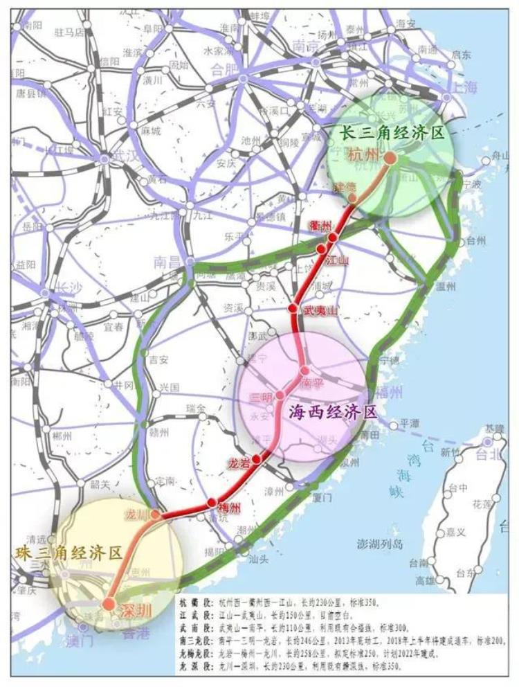 深圳到杭州高铁多久时间「最快3小时深圳到杭州快赶上飞机了杭深高铁内陆版要来了」