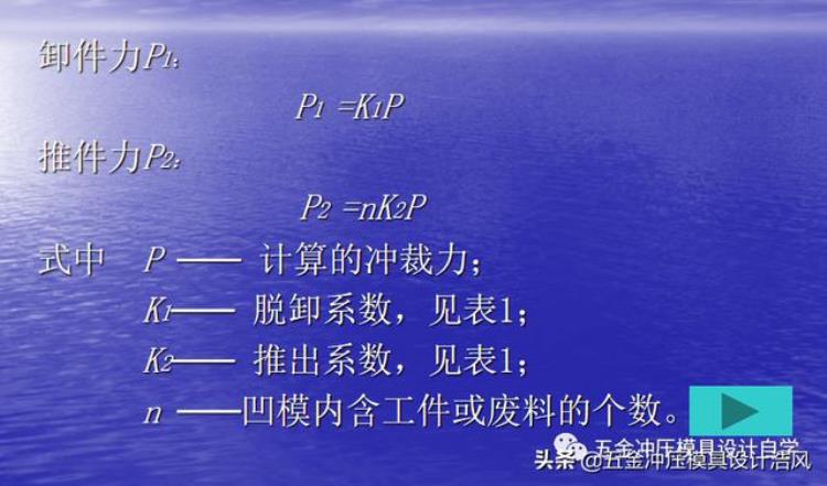 钣金冲压拔模角度「模具设计篇上钣金模具冲压力及压力中心计算学习值得收藏」