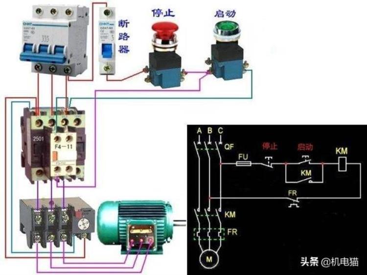 梯形图停止按钮接常开触点「停止按钮是常闭触点梯形图也是闭点为啥PLC中用常开触点」