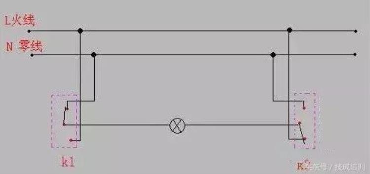 两个开关控制一个灯,其中一个不会用「两个开关控制一个灯不仅一种接法很多电工对此意见不一」