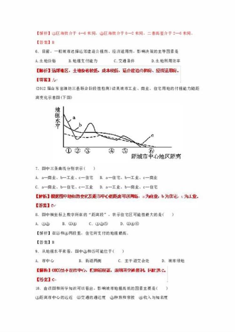 2020-2021学年北京市高三年级学科综合能力测试地理「2023届高考地理题型突破乡村和城镇空间结构综合题」