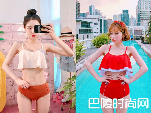 不同身材怎么挑泳衣？巨乳女要穿高腰、小胸女最适合荷叶边