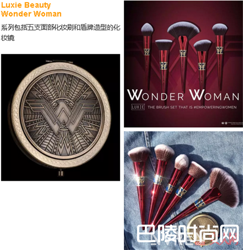 Luxie Beauty X Wonder Woman联名产品 Lorac cosmetics X Pirates of the Caribbean联名产品Kylie cosmetics X Khloe Kardashian联名产品Estee Lauder X Victoria Beckham联名产品Becca X Chrissy Teigen联名产品The face shop X Kakao f