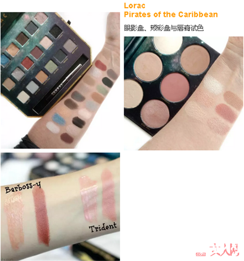 Luxie Beauty X Wonder Woman联名产品 Lorac cosmetics X Pirates of the Caribbean联名产品Kylie cosmetics X Khloe Kardashian联名产品Estee Lauder X Victoria Beckham联名产品Becca X Chrissy Teigen联名产品The face shop X Kakao f