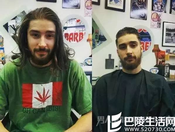 男人理发前vs理发后 哥们你咋这样爱糟蹋自己呢？