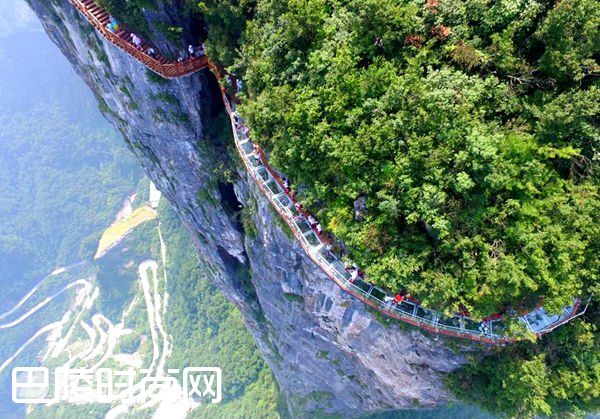 张家界盘龙崖玻璃栈道 张家界大峡谷玻璃桥|张家界天门山玻璃栈道 平江石牛寨玻璃栈道