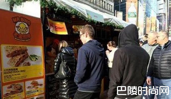 纽约人开煎饼摊 店面门口排长队美味有何独特之处